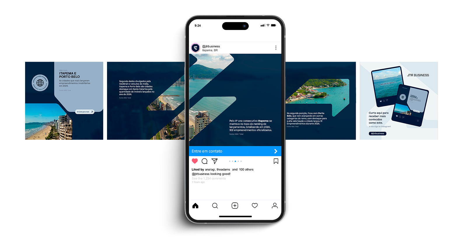 Carrossel de conteúdo